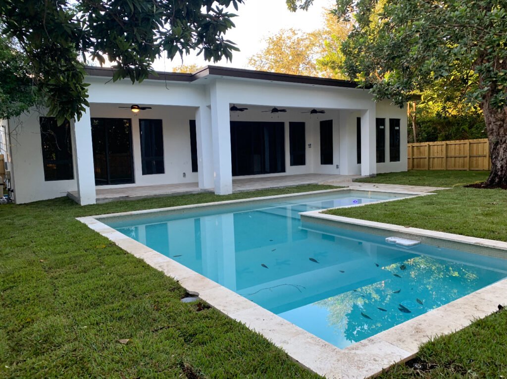 Resort-style pool deck